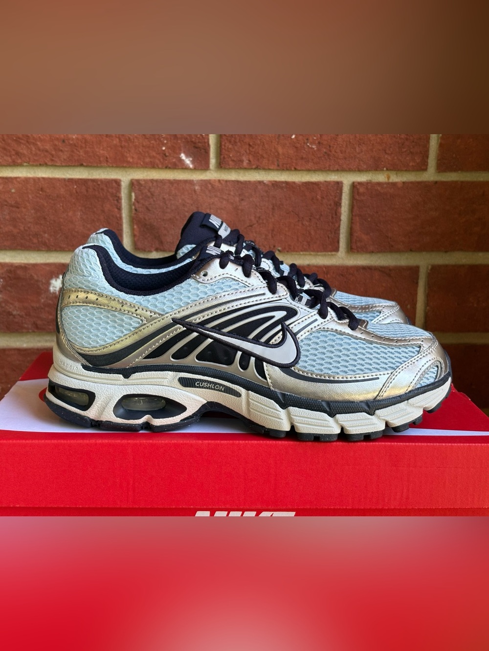New Nike Air Max Moto 2K Grey Blue Silver Womens Sizes Sneakers NIB Shoes